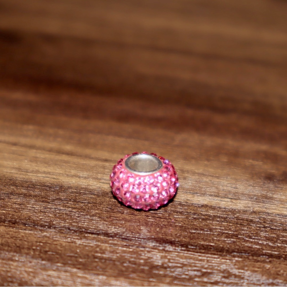 Zable ~ Sterling Silver Hot Pink Bead/Charm